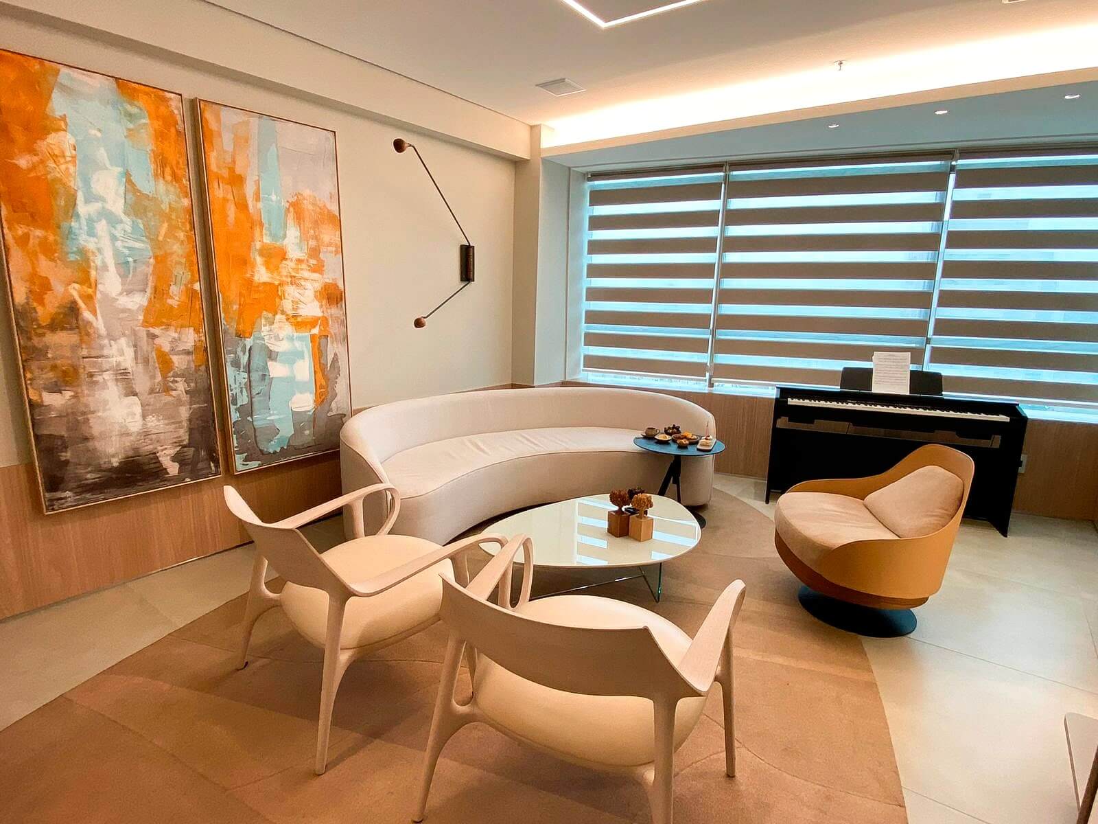 Lounge de descompressão da clínica